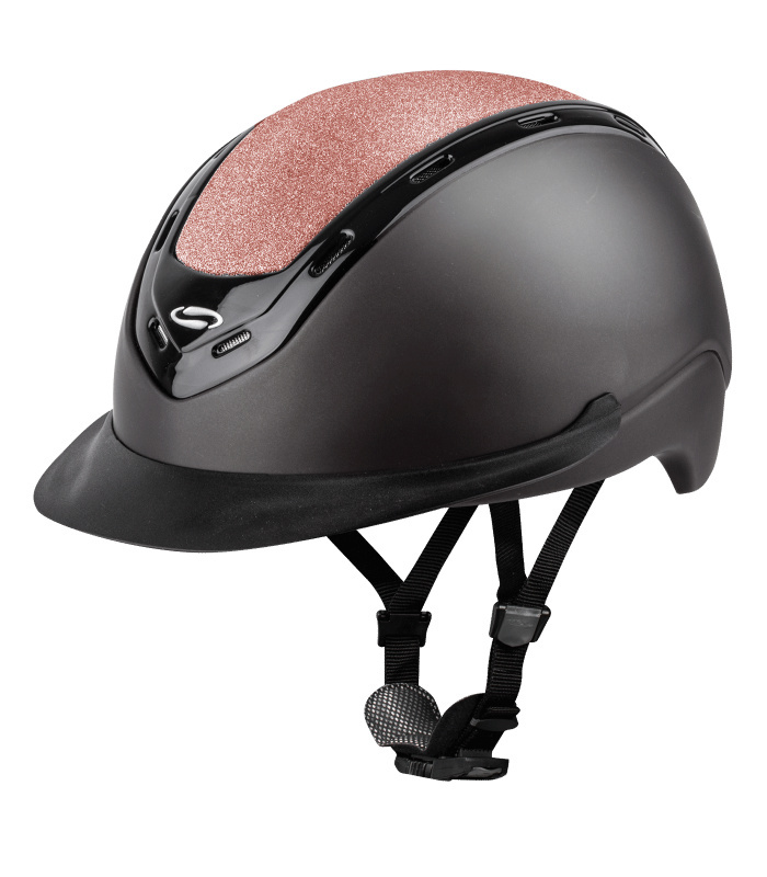 Kask jeździecki H19 Shine z brokatem > White Horse